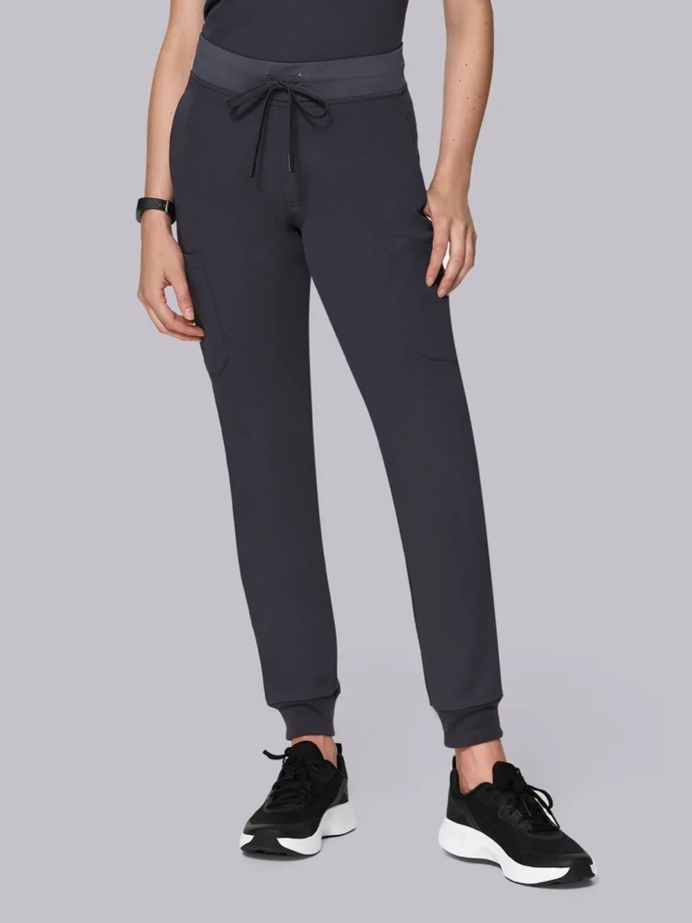 Mandala Scrubs Womens 9 Pocket Joggers in Pewter